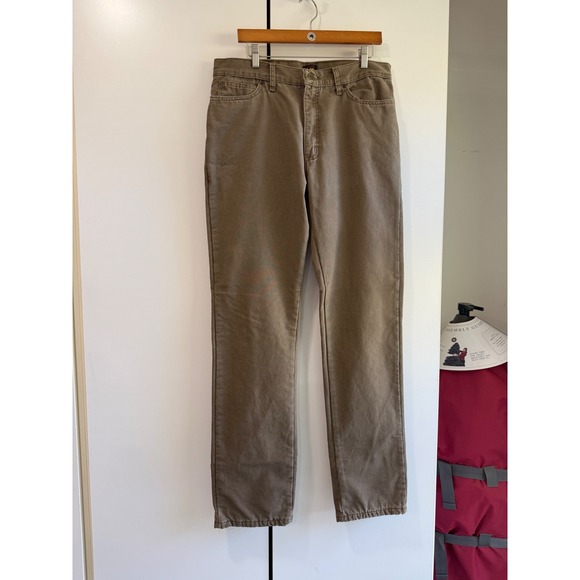 Lee Other - Lee Relaxed Fit Flannel Lined Canvas Pants Brown Plaid 34x36 112354009
